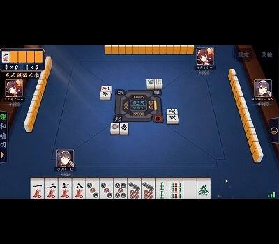 「雀魂」対局画面